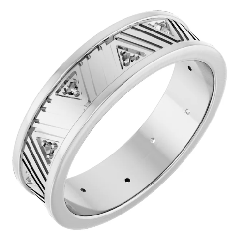 Mens Band – 0.08 CTW Diamond