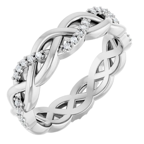 Celtic-Inspired Eternity Band – 1/6 CTW Diamond
