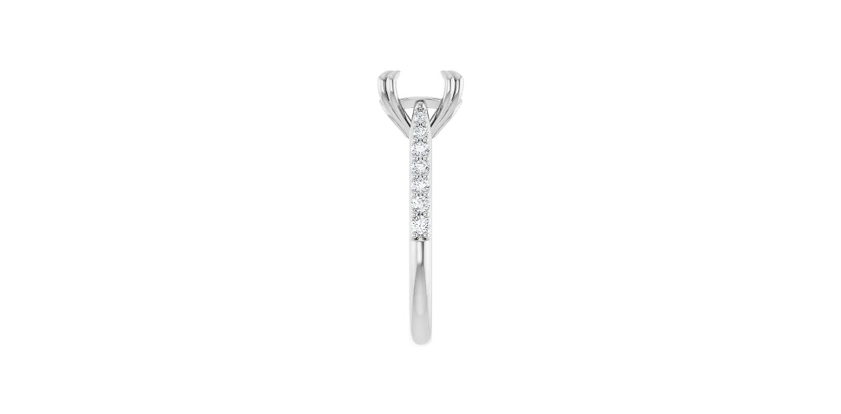 Round 1/3 CTW Natural Diamond Semi-Set Engagement Ring