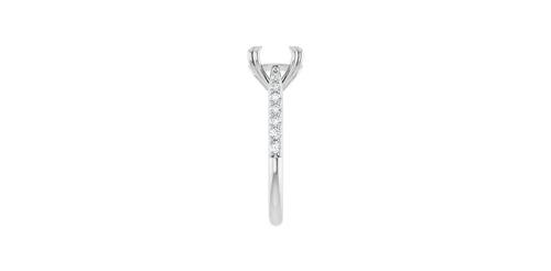 Round 1/3 CTW Natural Diamond Semi-Set Engagement Ring