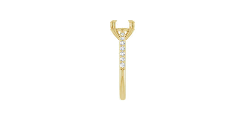 Round 1/3 CTW Natural Diamond Semi-Set Engagement Ring