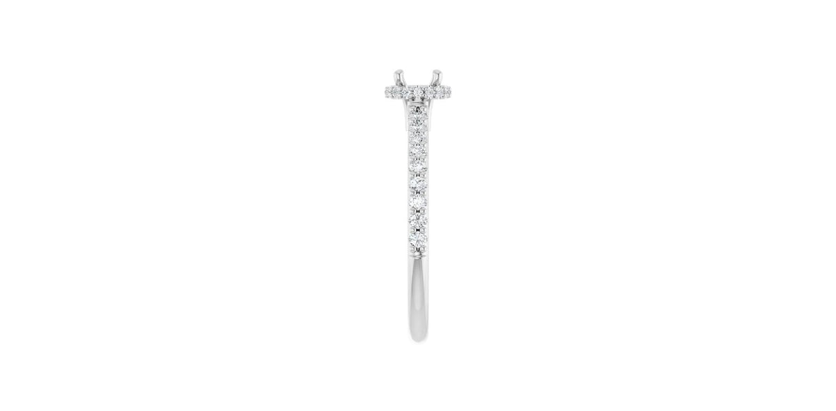 Round 1/3 CTW Natural Diamond Semi-Set Engagement Ring (ever&ever collection)