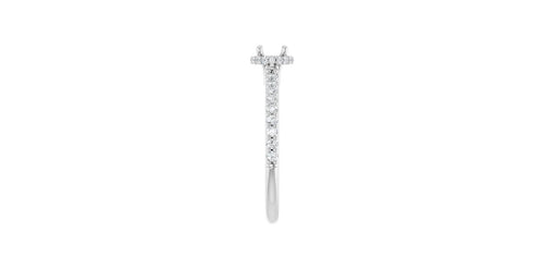 Round 1/3 CTW Natural Diamond Semi-Set Engagement Ring (ever&ever collection)