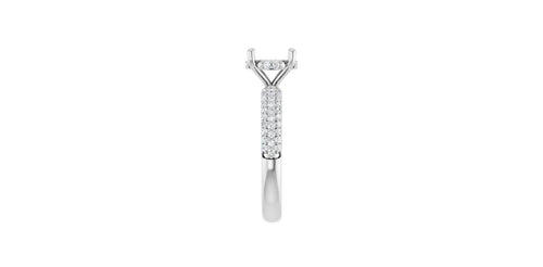 Round 1/2 CTW Natural Diamond Semi-Set Engagement Ring