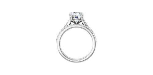 Round 1/3 CTW Natural Diamond Semi-Set Engagement Ring