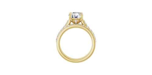 Round 1/3 CTW Natural Diamond Semi-Set Engagement Ring