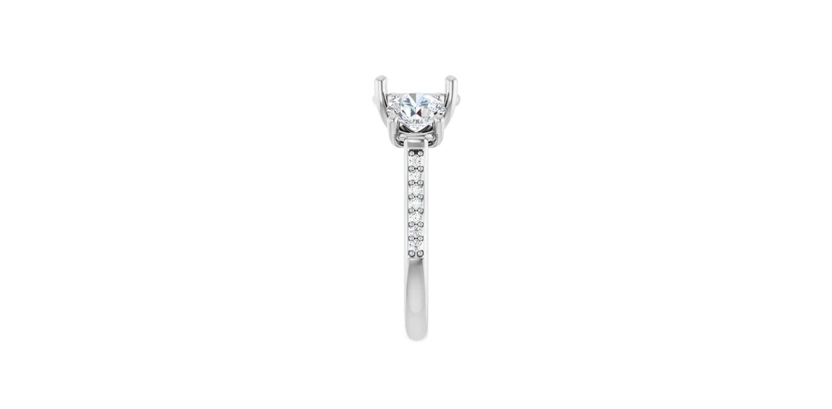 Round 1 3/4 CTW Natural Diamond Semi-Set Engagement Ring