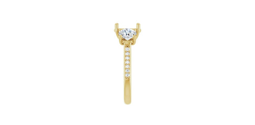 Round 1 3/4 CTW Natural Diamond Semi-Set Engagement Ring