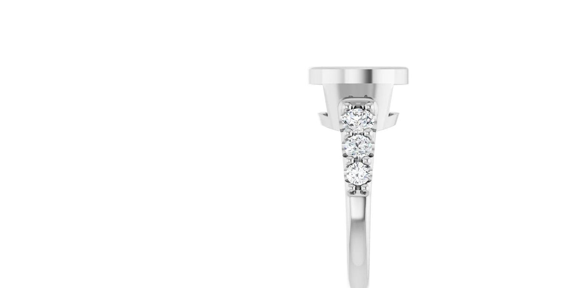 Round 7/8 CTW Natural Diamond Engagement Ring