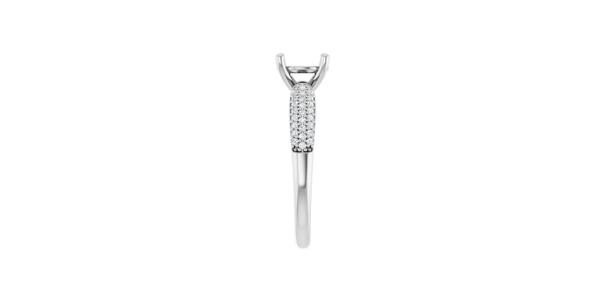 Round 1/5 CTW Natural Diamond Semi-Set Engagement Ring