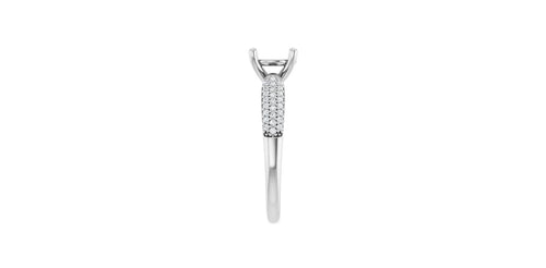 Round 1/5 CTW Natural Diamond Semi-Set Engagement Ring