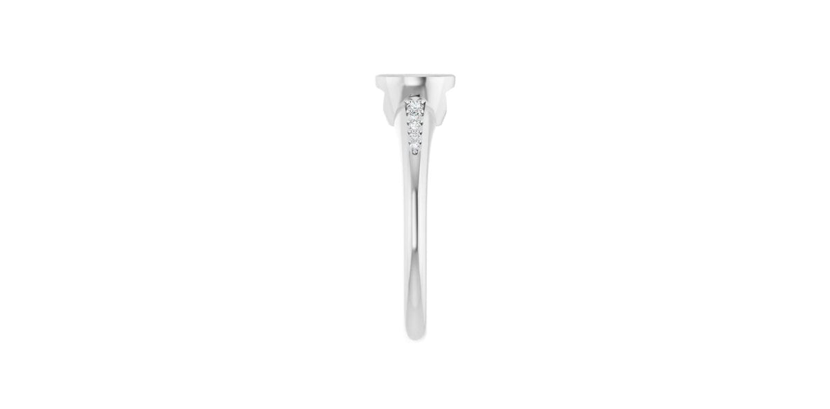 Round .06 CTW Natural Diamond Engagement Ring