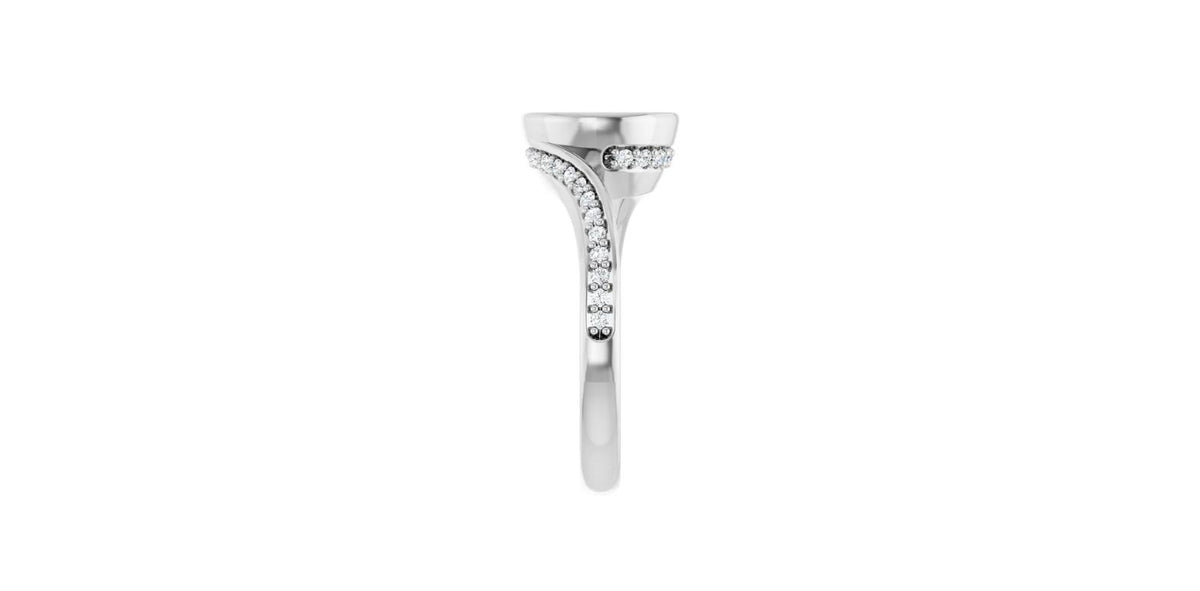 Round 1/4 CTW Natural Diamond Semi-Set Engagement Ring