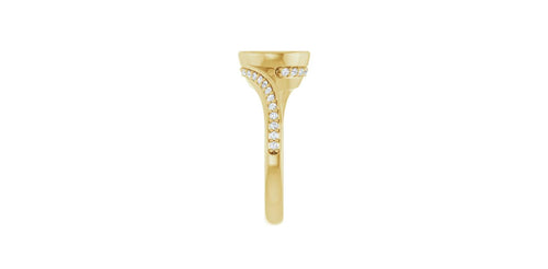 Round 1/4 CTW Natural Diamond Semi-Set Engagement Ring