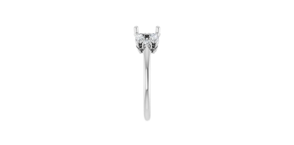 Round 1/2 CTW Natural Diamond Semi-Set Engagement Ring