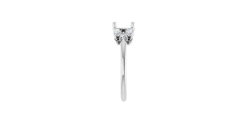Round 1/2 CTW Natural Diamond Semi-Set Engagement Ring