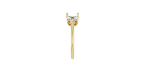 Round 1/2 CTW Natural Diamond Semi-Set Engagement Ring