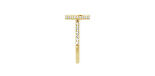 Oval 1/2 CTW Natural Diamond Engagement Ring