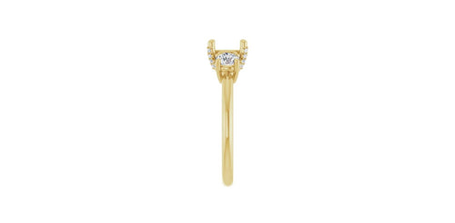 Round 1/2 CTW Natural Diamond Semi-Set Engagement Ring