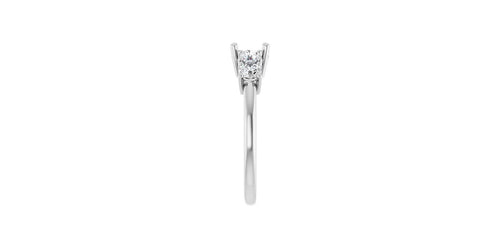 Round 5/8 CTW Natural Diamond Semi-Set Engagement Ring