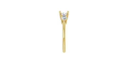 Round 5/8 CTW Natural Diamond Semi-Set Engagement Ring