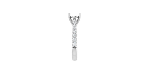 1/2 CTW Natural Diamond Semi-Set Engagement Ring