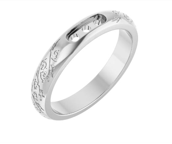 Channel-Set Floral Band – 1/5 CTW Diamond