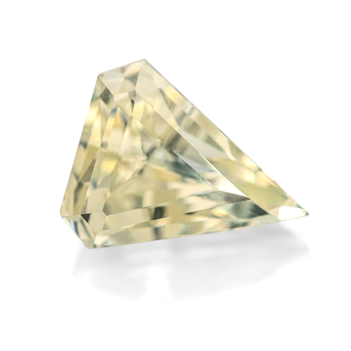 2.81 ct Natural Sapphire — Fancy 10 × 8.1 mm (Unheated, Yellow)