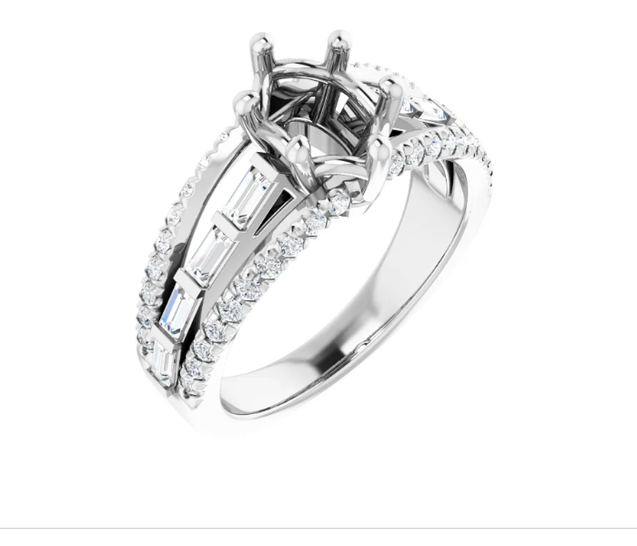 Accented Engagement Ring