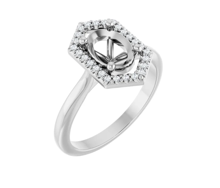 Halo-Style Engagement Ring