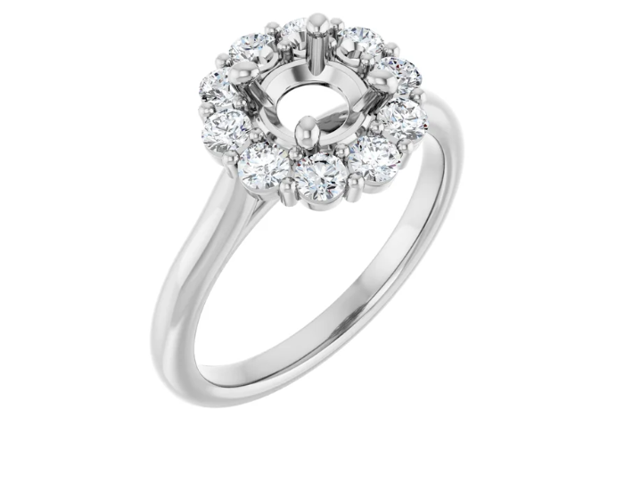 Halo-Style Engagement Ring