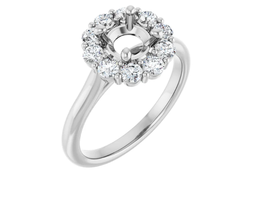 Halo-Style Engagement Ring