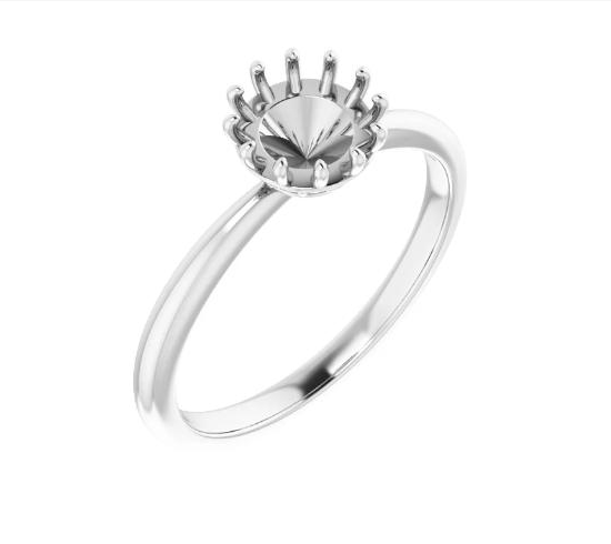 Accented Engagement Ring