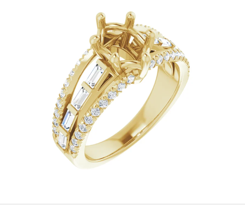 Accented Engagement Ring
