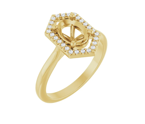Halo-Style Engagement Ring