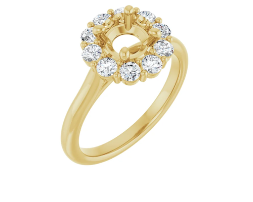 Halo-Style Engagement Ring