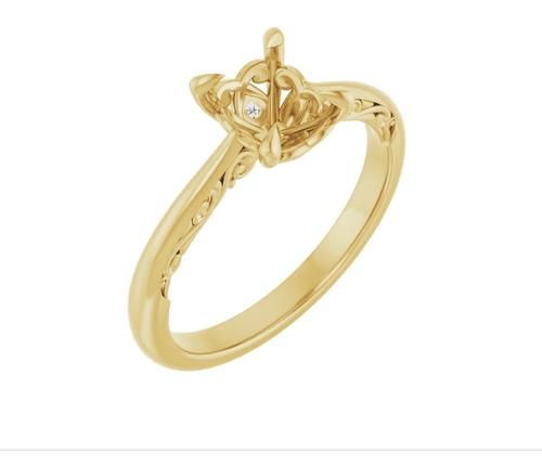 Accented Engagement Ring